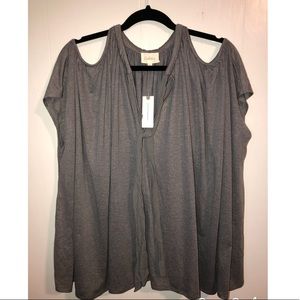 Anthropology Deletta Gray Top